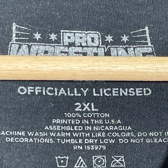 Pro Wrestling Shirt Tees‎ 2XL Black WWE WWF Bucks Of Jericho AEW - Picture 4 of 8